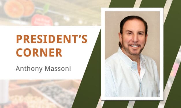 President’s Corner – Anthony Massoni